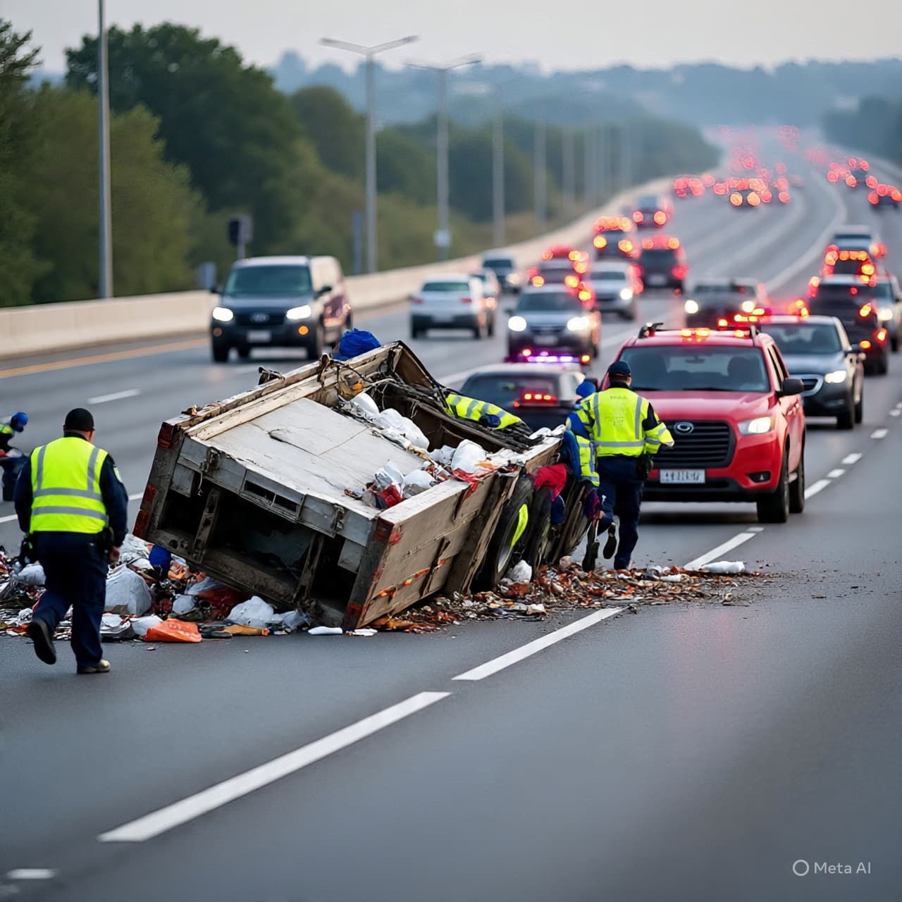 Morning Traffic Interrupted: A Crash Along Highway 401 Sends Two to Hospital Morning Traffic Interrupted: A Crash Along Highway 401 Sends Two to Hospital