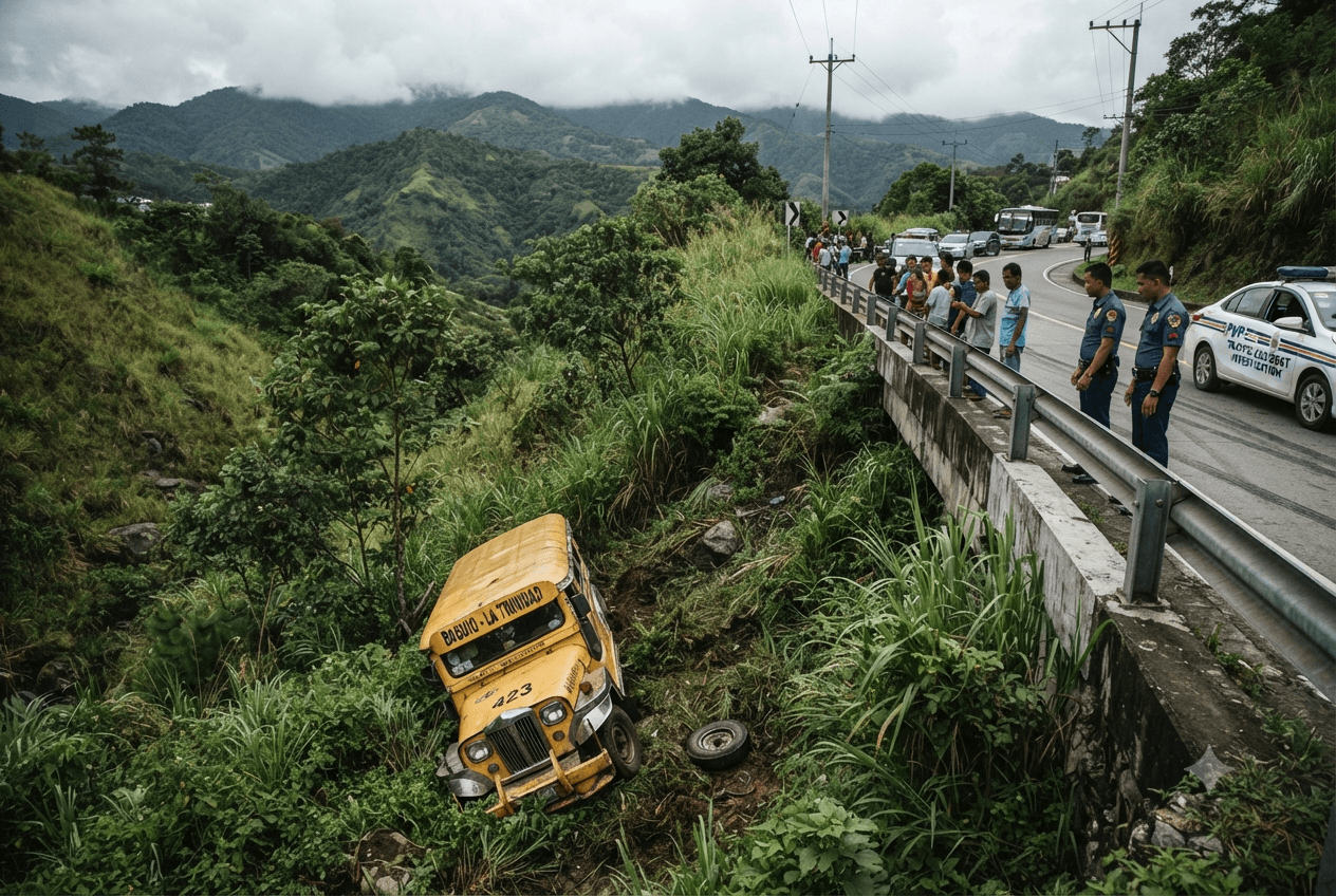 Cagayan Tragedy: Twelve Passengers Injured As Jeepney Plunges Into Ravine During Heavy Rainfall Storm Cagayan Tragedy: Twelve Passengers Injured As Jeepney Plunges Into Ravine During Heavy Rainfall Storm