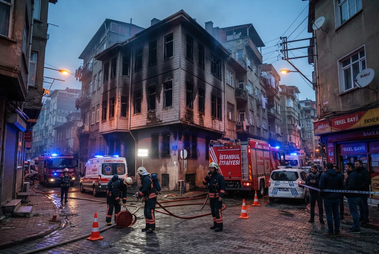 Istanbul Residential Fire: Apartment Building Blaze Leaves Four Dead Due to Smoke Inhalation Istanbul Residential Fire: Apartment Building Blaze Leaves Four Dead Due to Smoke Inhalation
