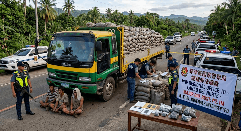 Major Ore Bust: P2.1M Illegal Minerals Intercepted in Lanao del Norte; 3 Arrested Major Ore Bust: P2.1M Illegal Minerals Intercepted in Lanao del Norte; 3 Arrested