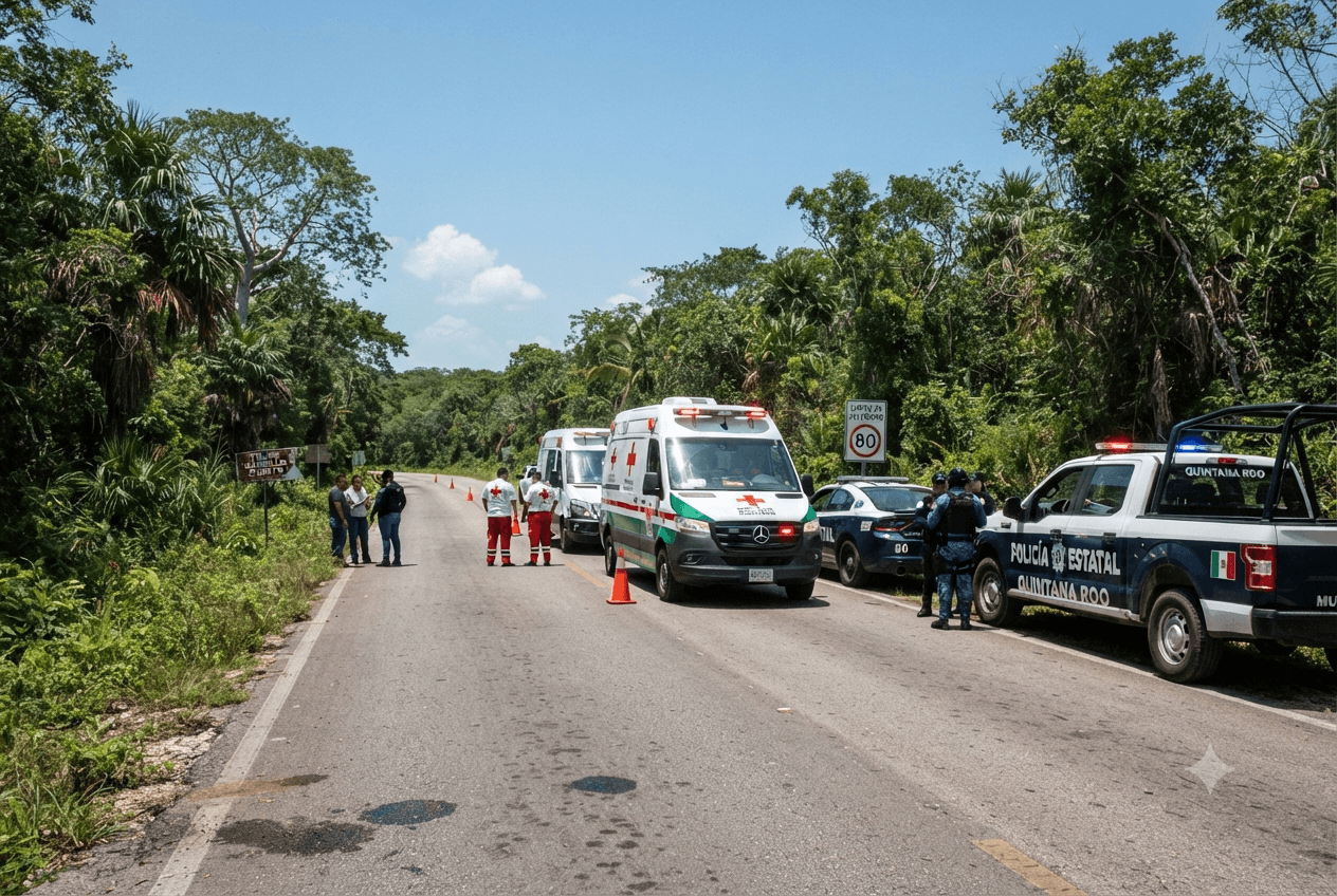 Emergency Response Deployed: Five Confirmed Dead Following Tourist Van Rollover Near Cancún Emergency Response Deployed: Five Confirmed Dead Following Tourist Van Rollover Near Cancún