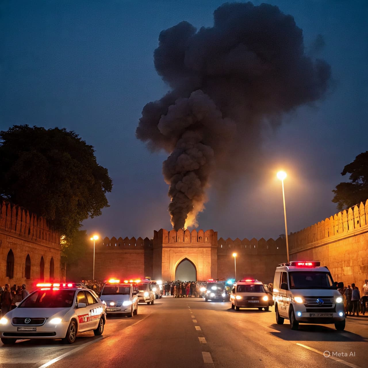 “Flames Beside the Walls of History: Delhi’s Night of Sudden Fear” “Flames Beside the Walls of History: Delhi’s Night of Sudden Fear”