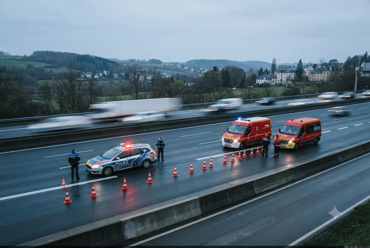 Highway Tragedy: Two Individuals Confirmed Dead After High-Speed Collision On Luxembourg’s A6 Motorway Today Highway Tragedy: Two Individuals Confirmed Dead After High-Speed Collision On Luxembourg’s A6 Motorway Today