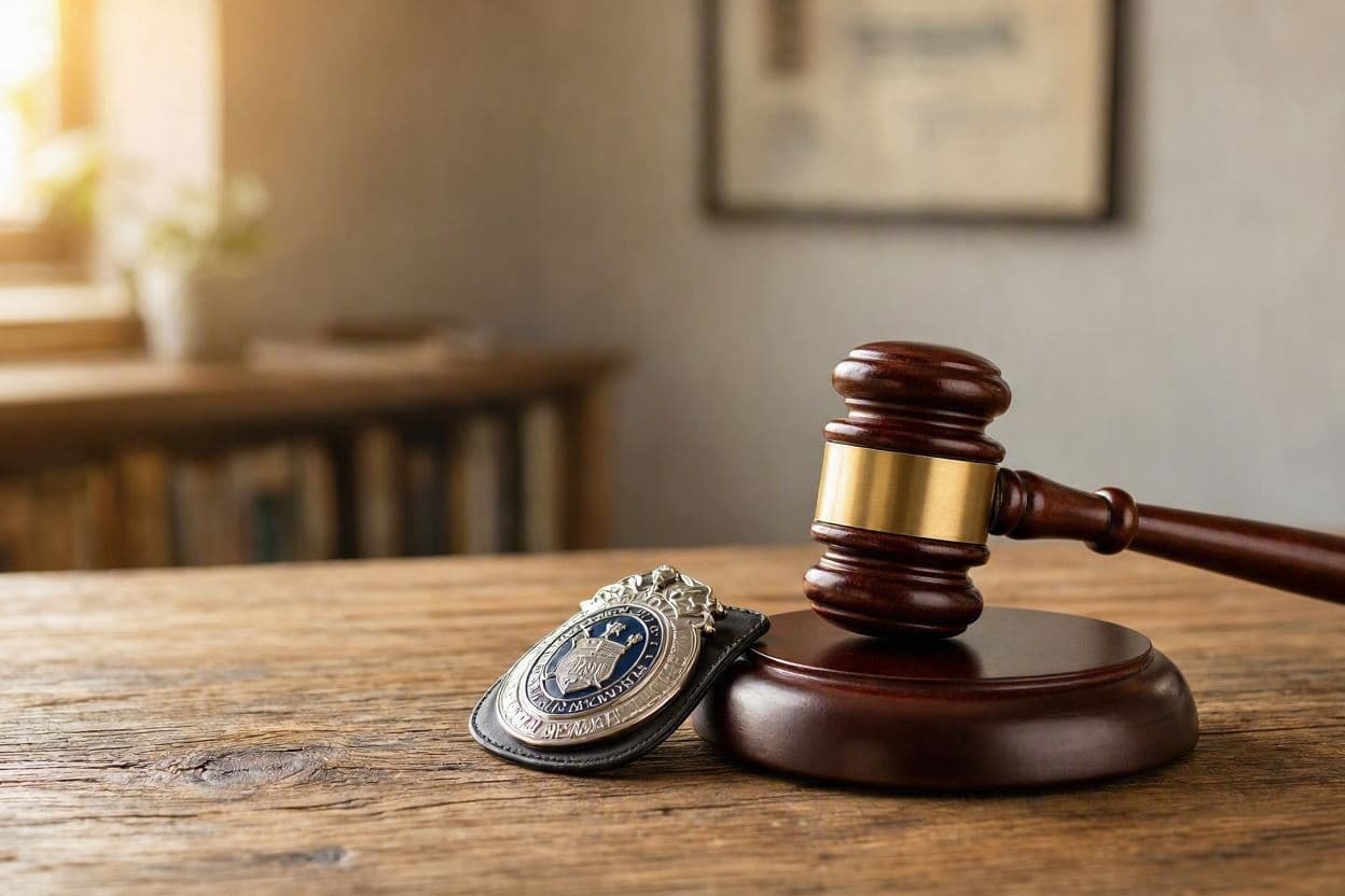 Presumption of innocence in a high-profile police trial. Presumption of innocence in a high-profile police trial.