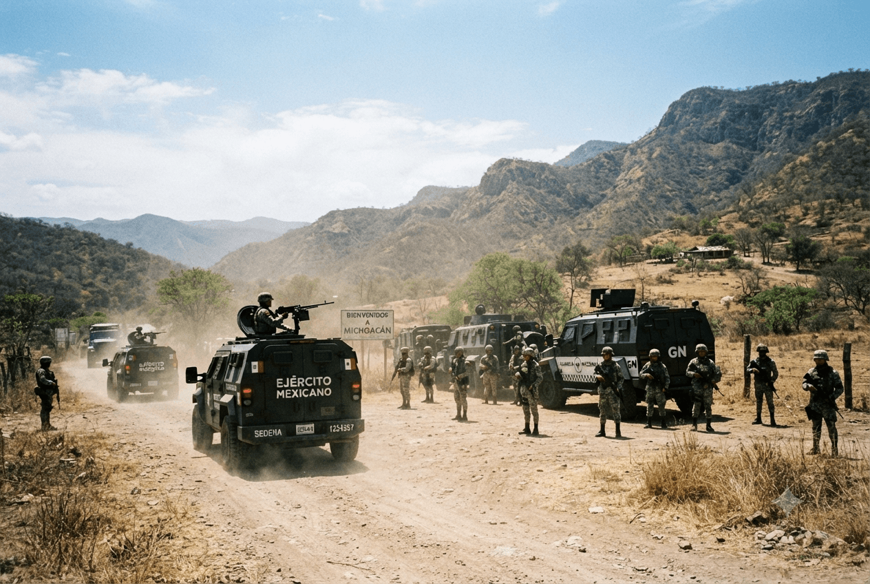 Michoacán Gun Battle: Eleven Suspected Cartel Members Killed During Fierce Rural Shootout Michoacán Gun Battle: Eleven Suspected Cartel Members Killed During Fierce Rural Shootout