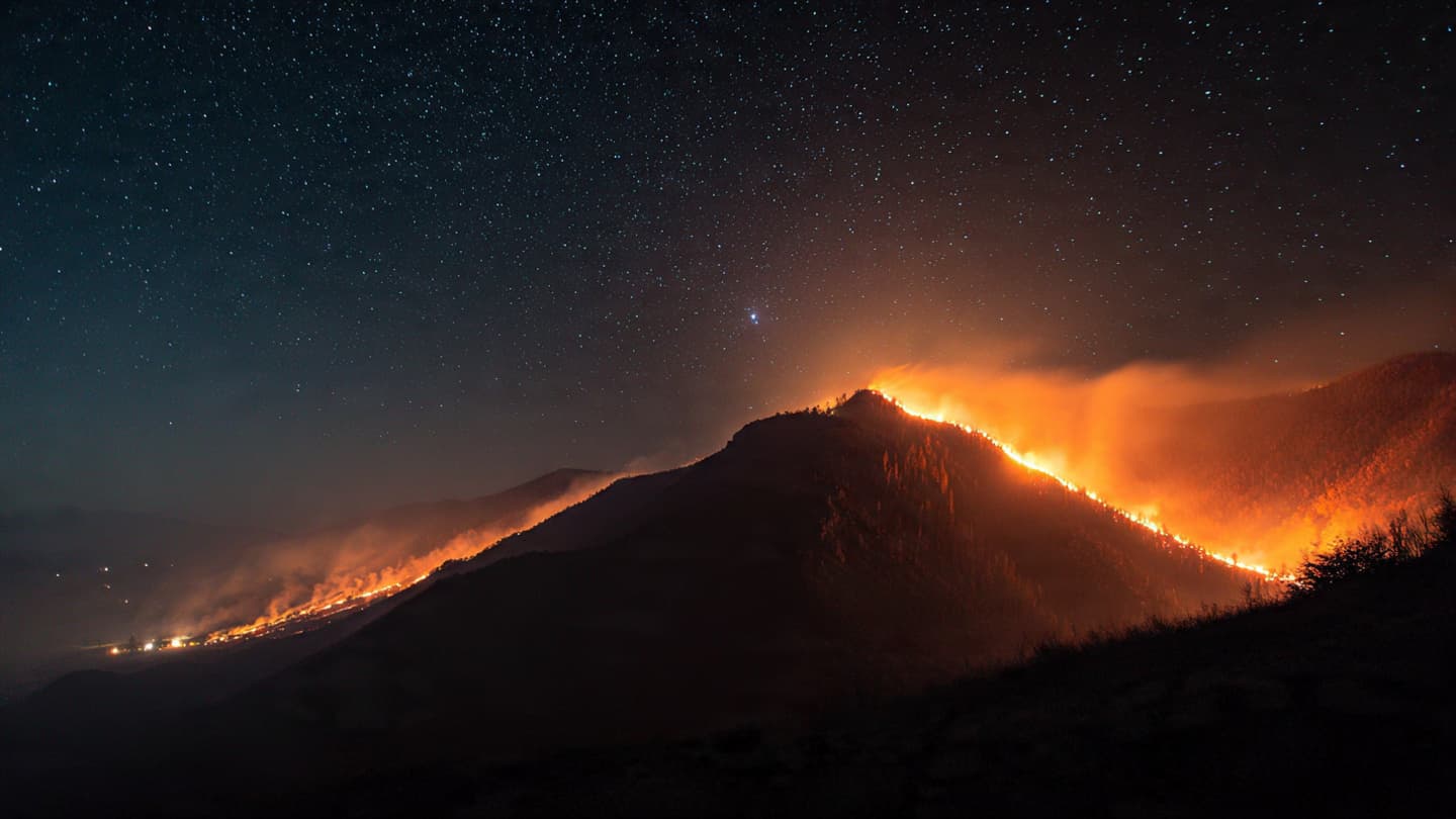 When the Pine Meets the Sudden Heat: Tracing the Path of a Mountain Fire When the Pine Meets the Sudden Heat: Tracing the Path of a Mountain Fire