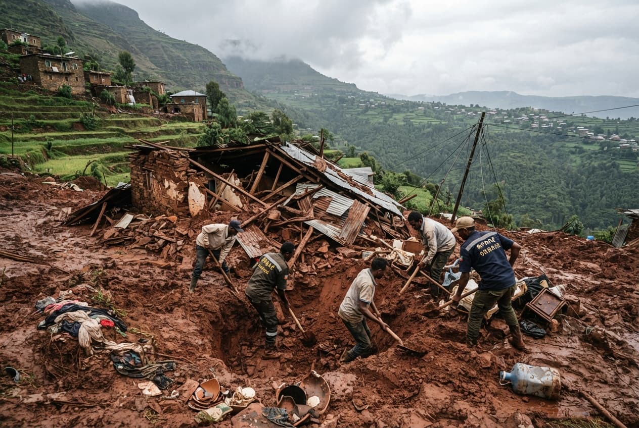 Highland Landslide Disaster, Ethiopia Southern Region Confirms Eight Fatalities Following Heavy Rains Highland Landslide Disaster, Ethiopia Southern Region Confirms Eight Fatalities Following Heavy Rains
