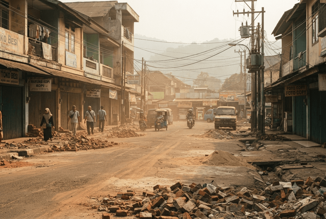 Earthquake Strikes Indonesia: Nine Residents Hospitalized Following Structural Damage And Falling Debris In Java Earthquake Strikes Indonesia: Nine Residents Hospitalized Following Structural Damage And Falling Debris In Java