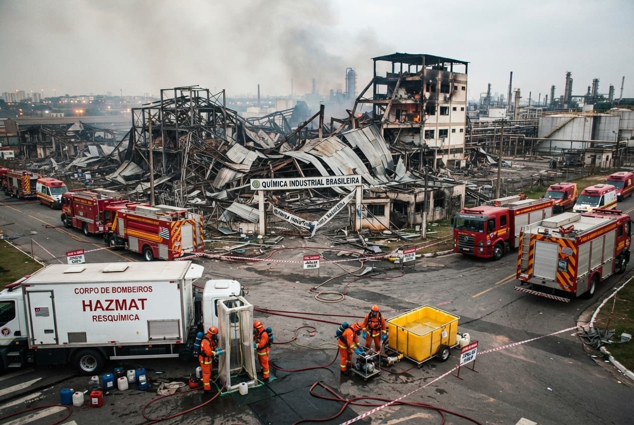 Industrial Plant Disaster: Four Workers Dead Following Chemical Facility Explosion in Minas Gerais Industrial Plant Disaster: Four Workers Dead Following Chemical Facility Explosion in Minas Gerais
