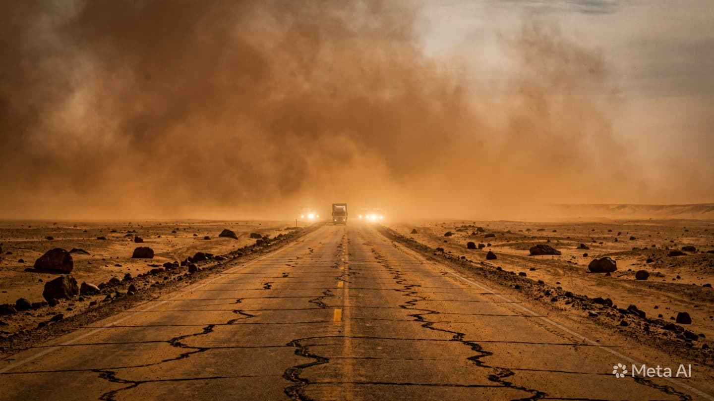 Between the Dunes and the Asphalt: Watching a Modern Tempest Disrupt the Desert Routes Between the Dunes and the Asphalt: Watching a Modern Tempest Disrupt the Desert Routes