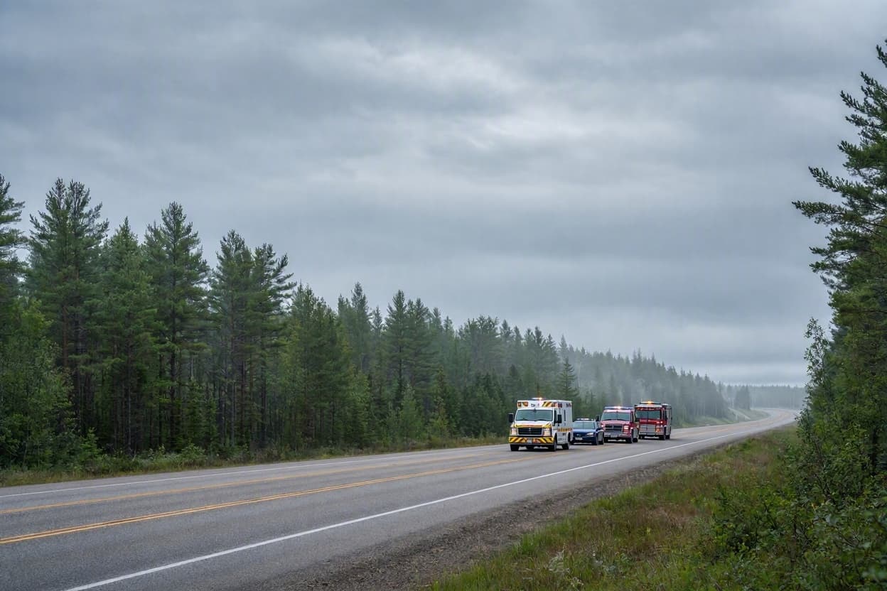Woman Killed in Collision Between Transport and Vehicle Near Thunder Bay Woman Killed in Collision Between Transport and Vehicle Near Thunder Bay