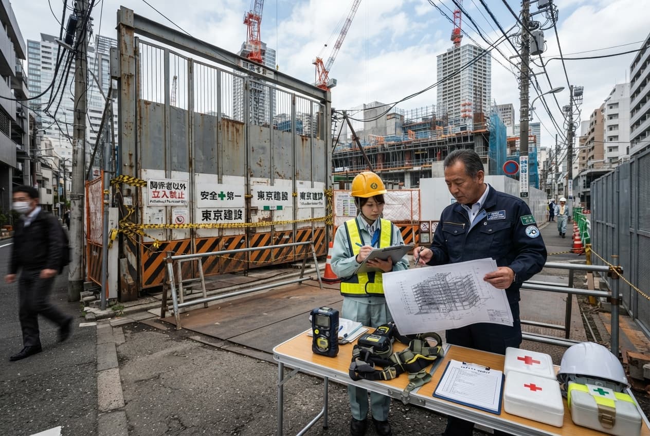 Tokyo Scaffolding Disaster, Japan: One Construction Worker Dead and Two Injured in Downtown Collapse Tokyo Scaffolding Disaster, Japan: One Construction Worker Dead and Two Injured in Downtown Collapse