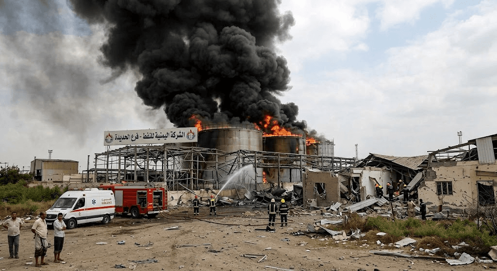 Strike on Infrastructure: Saudi Airstrikes Injure Three and Target Oil Site in Bajil District Strike on Infrastructure: Saudi Airstrikes Injure Three and Target Oil Site in Bajil District