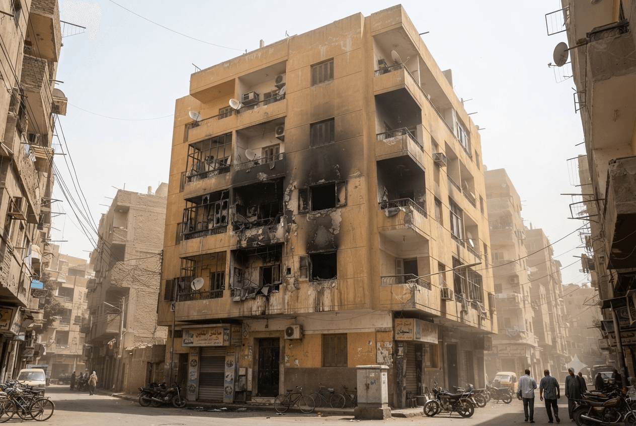 Egypt Fire Incident: Five Killed As Apartment Fire Traps Family Inside Home On Wednesday Egypt Fire Incident: Five Killed As Apartment Fire Traps Family Inside Home On Wednesday