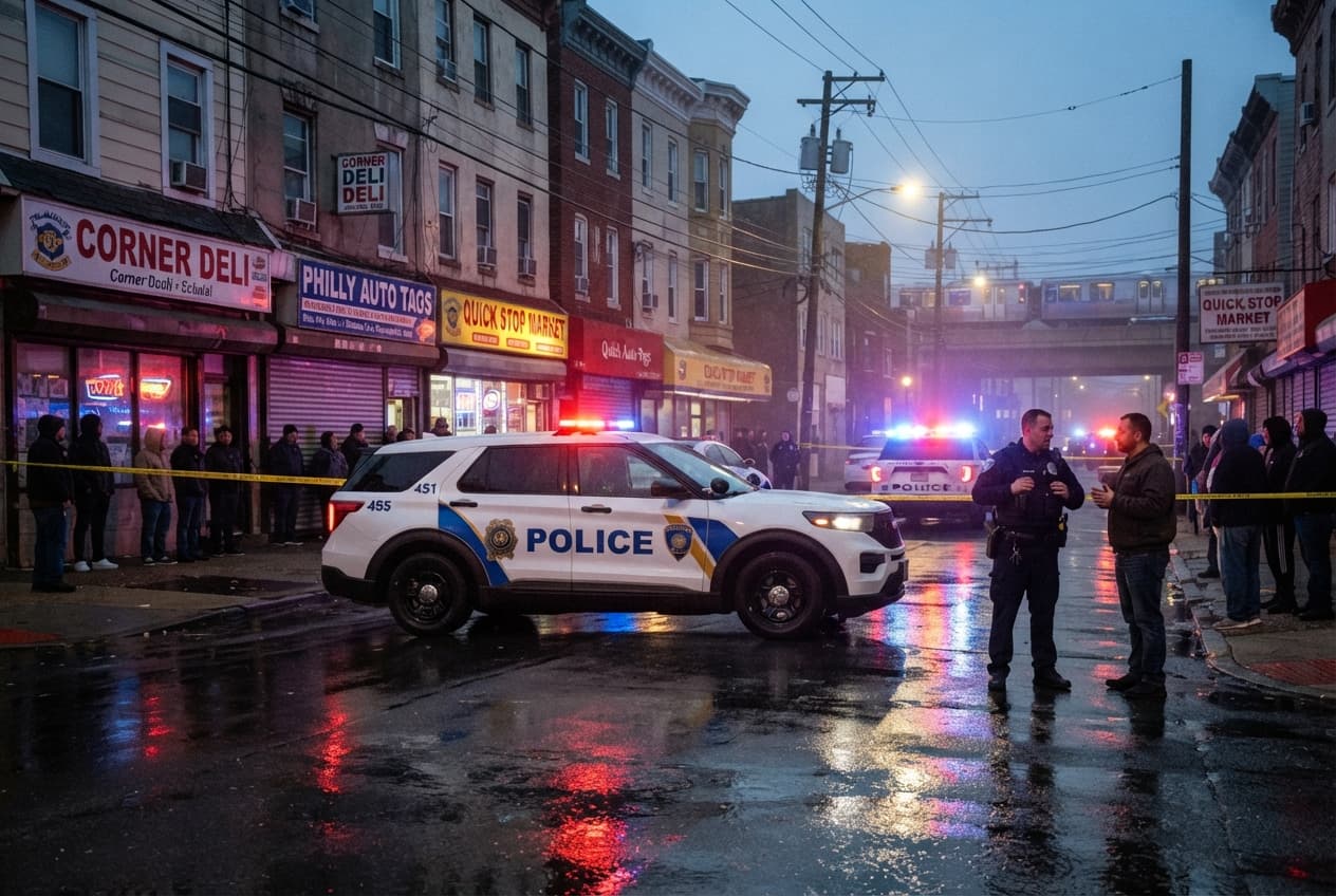 Philadelphia, United States: Two Dead and Three Wounded in Late-Night Drive-By Shooting Outside Lounge Philadelphia, United States: Two Dead and Three Wounded in Late-Night Drive-By Shooting Outside Lounge
