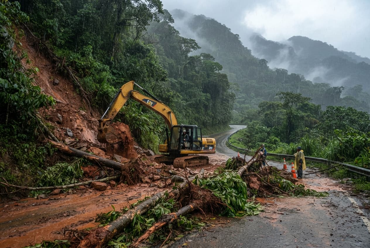Severe Weather Crisis: Two Residents Trapped and Injured as Heavy Rains Cause Cartago Mudslide Severe Weather Crisis: Two Residents Trapped and Injured as Heavy Rains Cause Cartago Mudslide