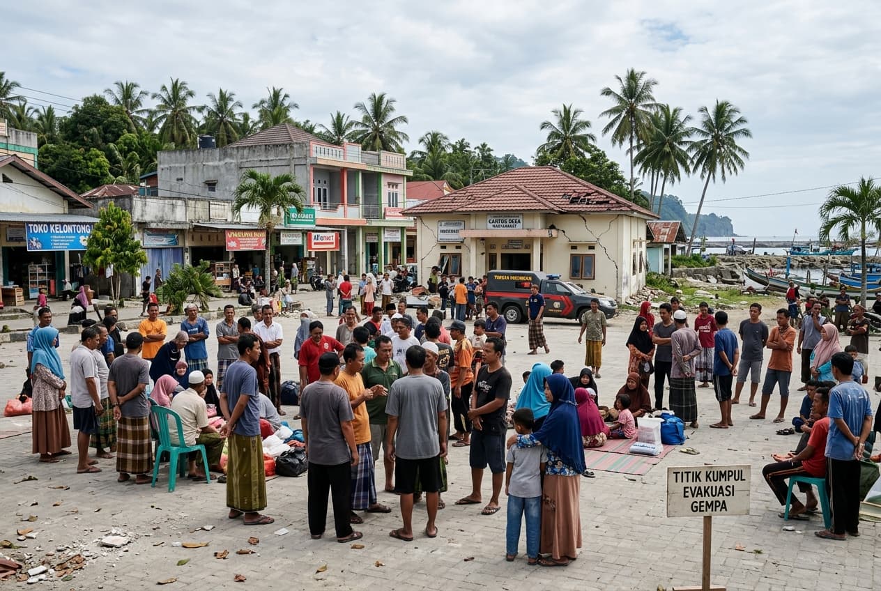 Magnitude 5.8 Earthquake Strikes Off Northern Sumatra Coast, Shaking Coastal Communities In Indonesia Magnitude 5.8 Earthquake Strikes Off Northern Sumatra Coast, Shaking Coastal Communities In Indonesia