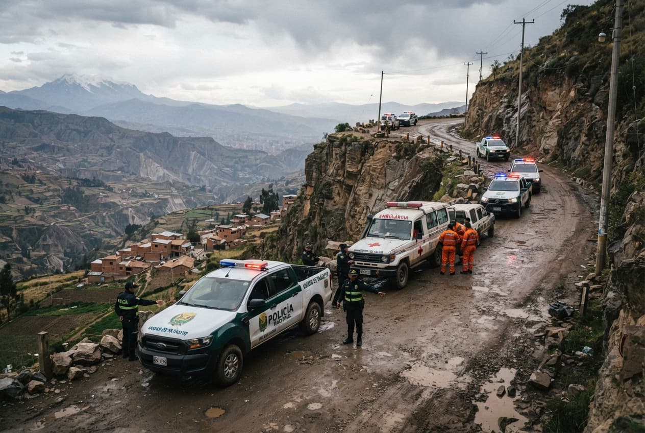 Yungas Road Tragedy: Minibus Plunges Off Mountain Precipice, Leaving Six Dead in Bolivia Today Yungas Road Tragedy: Minibus Plunges Off Mountain Precipice, Leaving Six Dead in Bolivia Today