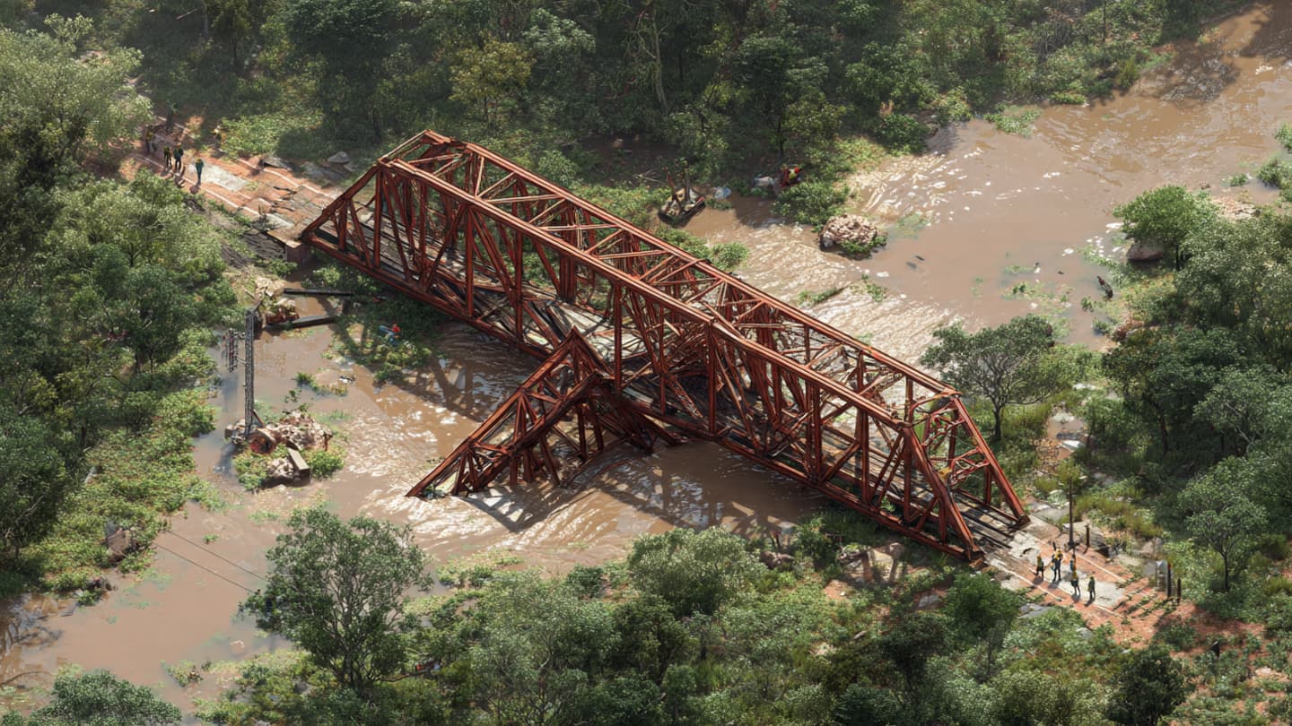 Where the River Pressed Against Old Foundations, Paraguay Lost Another Lifeline Beneath Violent Weather Recently Where the River Pressed Against Old Foundations, Paraguay Lost Another Lifeline Beneath Violent Weather Recently