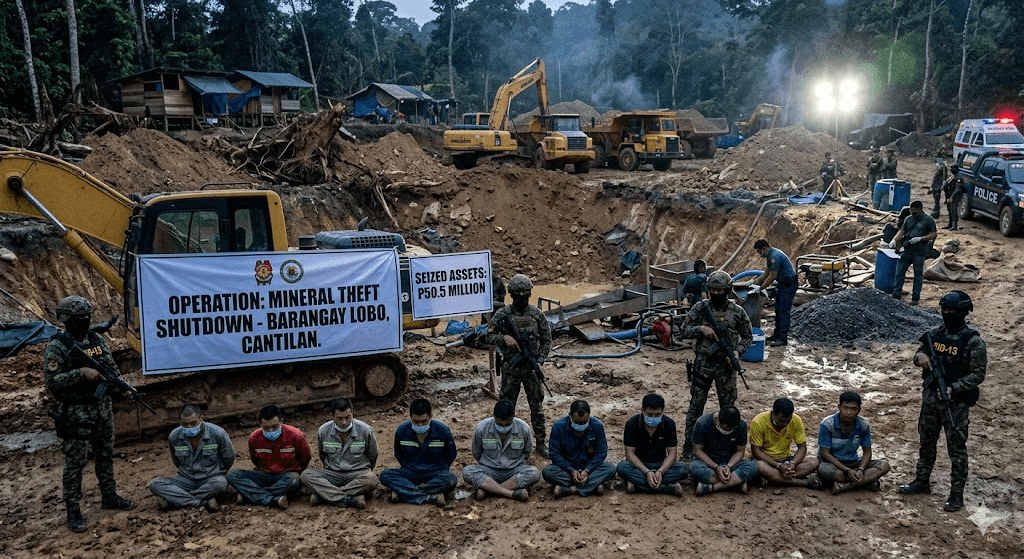 Underground & Under Arrest: 9 Chinese Nationals and Filipino Associate Nabbed in Surigao Mining Raid Underground & Under Arrest: 9 Chinese Nationals and Filipino Associate Nabbed in Surigao Mining Raid