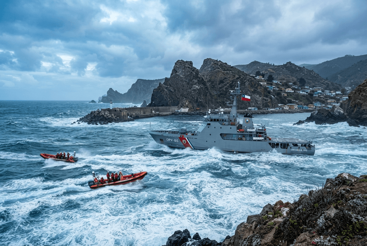 Fishing Boat Tragedy: High Waves and Storm Surges Claim Three Lives Along the Arauco Coastline Fishing Boat Tragedy: High Waves and Storm Surges Claim Three Lives Along the Arauco Coastline