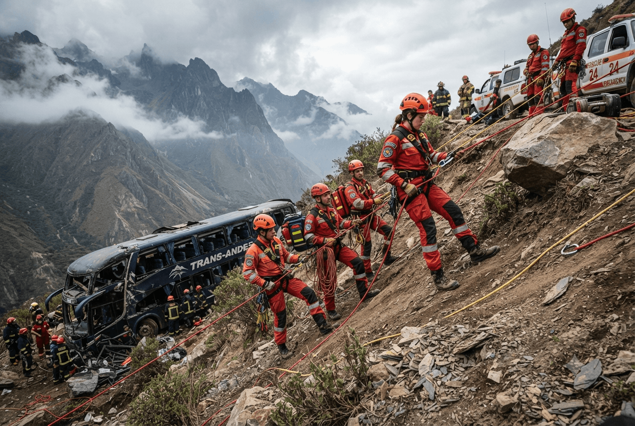 Highway Safety Incident Unfolds: Passenger Bus Falls Into Deep Yunnan Ravine Leaving Six Dead Highway Safety Incident Unfolds: Passenger Bus Falls Into Deep Yunnan Ravine Leaving Six Dead