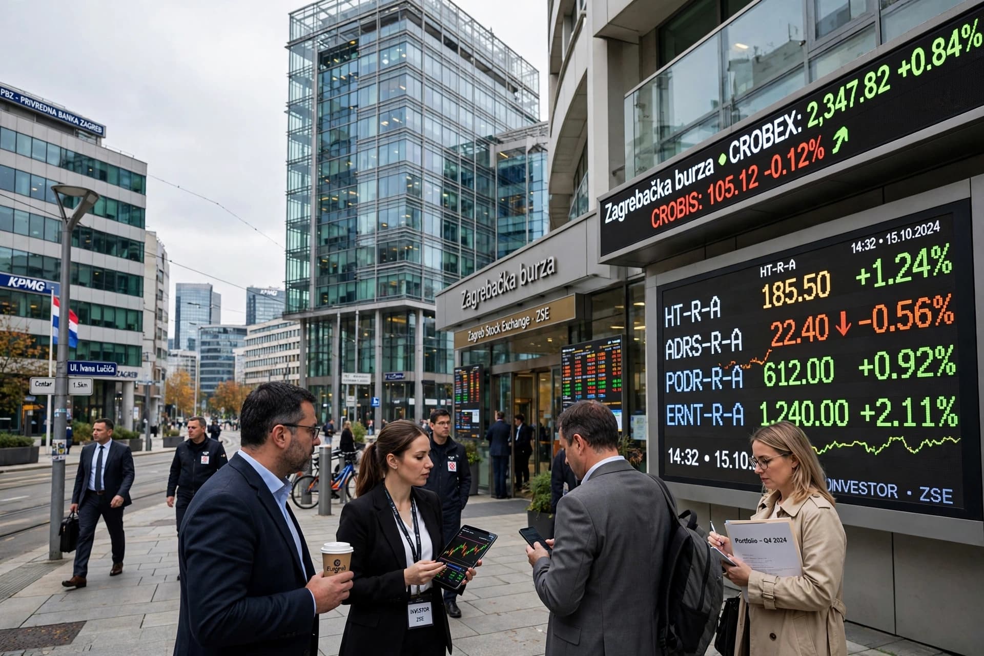 Beneath Zagreb’s Market Lights, Croatian Stocks Move in Different Directions as Major Companies Gain Beneath Zagreb’s Market Lights, Croatian Stocks Move in Different Directions as Major Companies Gain