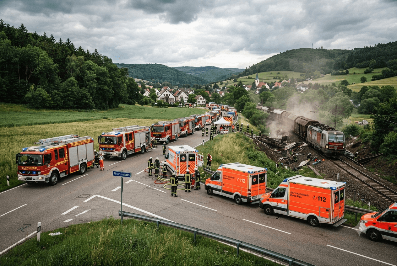Fatal Train Crash: Five Confirmed Dead As Rescue Workers Search Wreckage In Rural Bavaria Fatal Train Crash: Five Confirmed Dead As Rescue Workers Search Wreckage In Rural Bavaria
