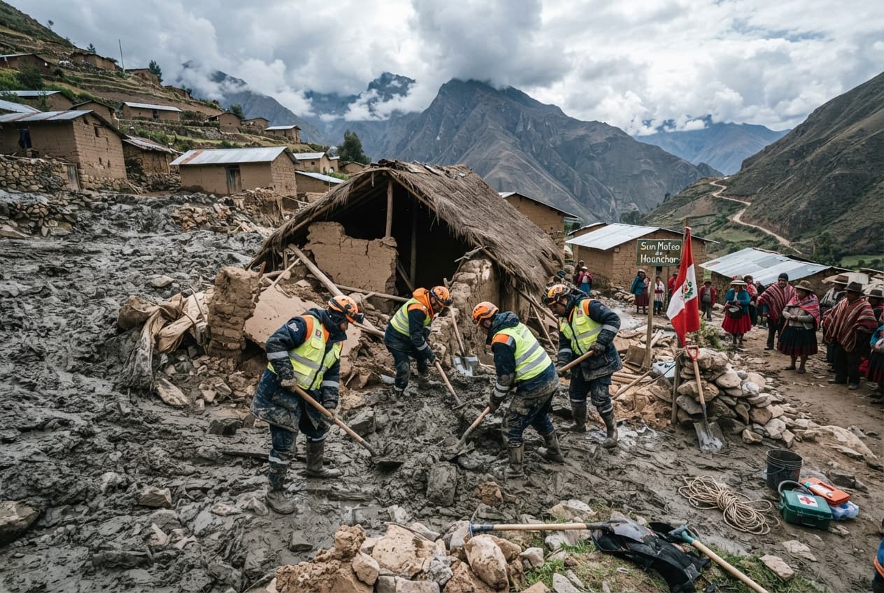 Andean Disaster Strikes Peru: Massive Mountain Mudslide Obliterates Remote Village Homes Completely Andean Disaster Strikes Peru: Massive Mountain Mudslide Obliterates Remote Village Homes Completely