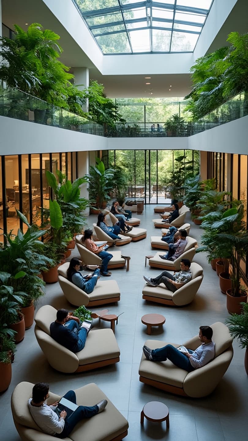 The Oxygenated Atrium: Reflections on the Living Workspace The Oxygenated Atrium: Reflections on the Living Workspace