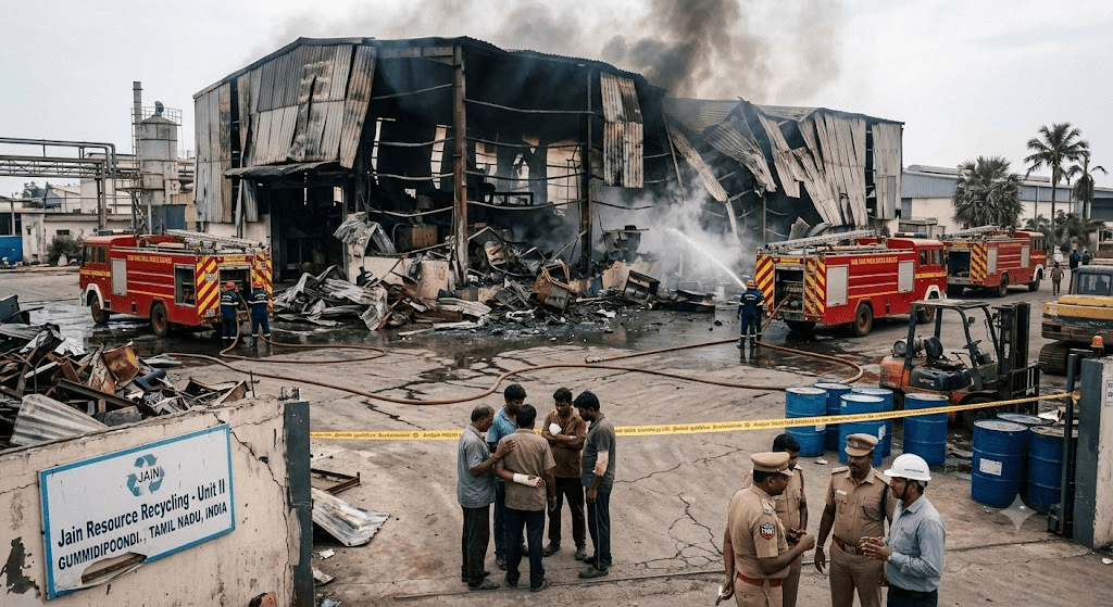 Tragedy in Tamil Nadu: 1 Dead, Multiple Injured in Metal Plant Furnace Explosion Tragedy in Tamil Nadu: 1 Dead, Multiple Injured in Metal Plant Furnace Explosion