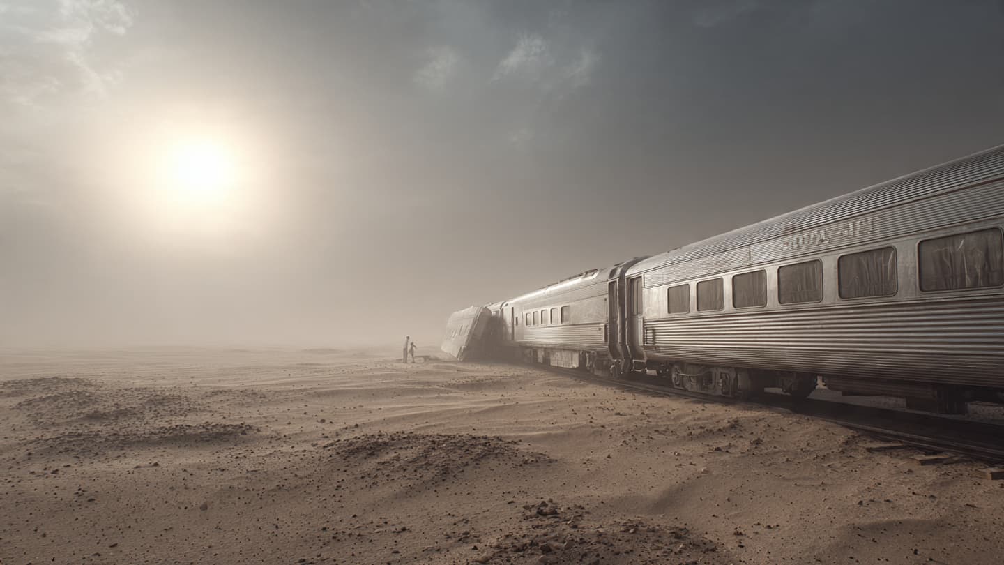 Between the Shifting Sands and the Silver Track, A Moment of Discordant Iron Between the Shifting Sands and the Silver Track, A Moment of Discordant Iron