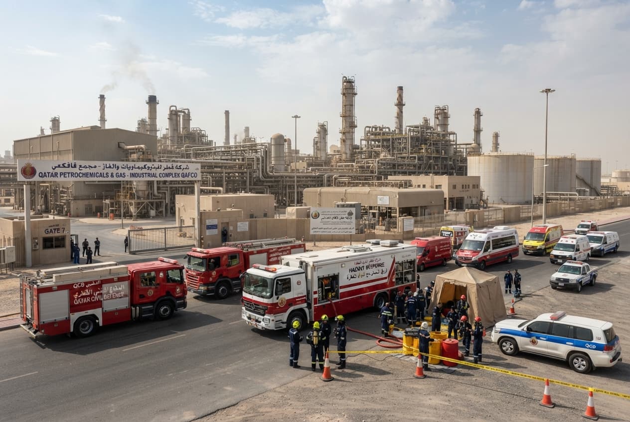 Doha Industrial Tragedy, Qatar: Two Workers Dead After Accidental High-Pressure Gas Valve Rupture Doha Industrial Tragedy, Qatar: Two Workers Dead After Accidental High-Pressure Gas Valve Rupture