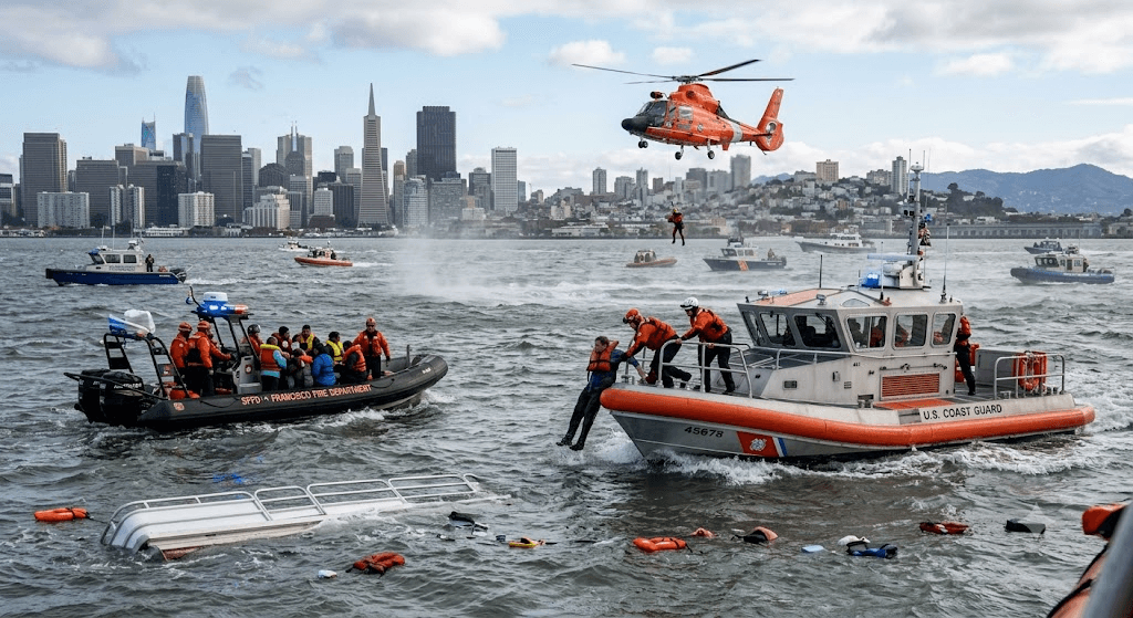 Tragedy in the Bay: One Dead, Two Missing After Boat Sinks in San Francisco Bay Tragedy in the Bay: One Dead, Two Missing After Boat Sinks in San Francisco Bay