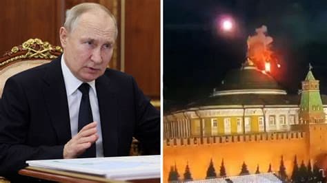 Putin Accused of Fleeing as Drones Torch Moscow Putin Accused of Fleeing as Drones Torch Moscow