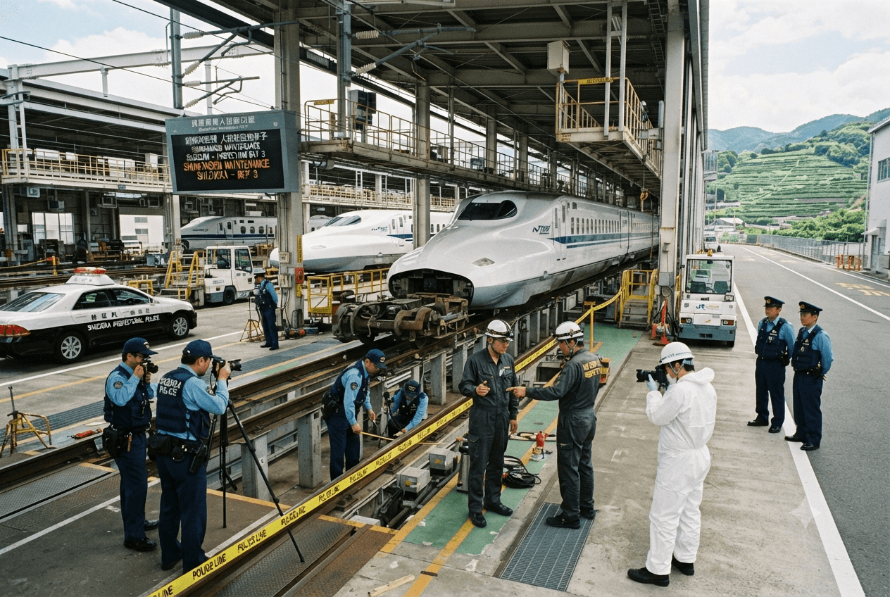 Shizuoka Bullet Train Track Maintenance Accident: Shinkansen Rail Work Claims One Worker Life in Japan Shizuoka Bullet Train Track Maintenance Accident: Shinkansen Rail Work Claims One Worker Life in Japan