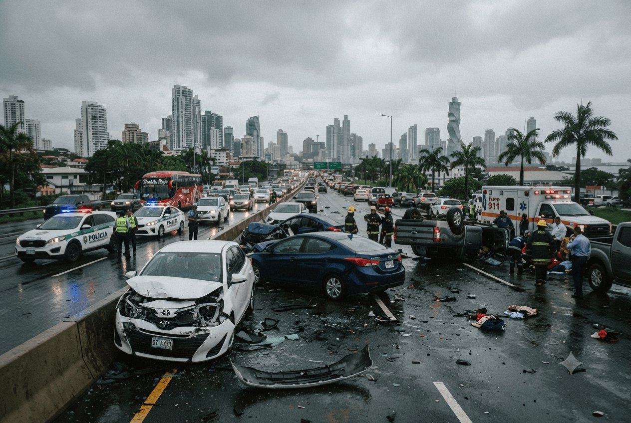 Panama City Highway Crash: Multi-Vehicle Pileup Leaves Two Dead and Multiple Injured Today Panama City Highway Crash: Multi-Vehicle Pileup Leaves Two Dead and Multiple Injured Today