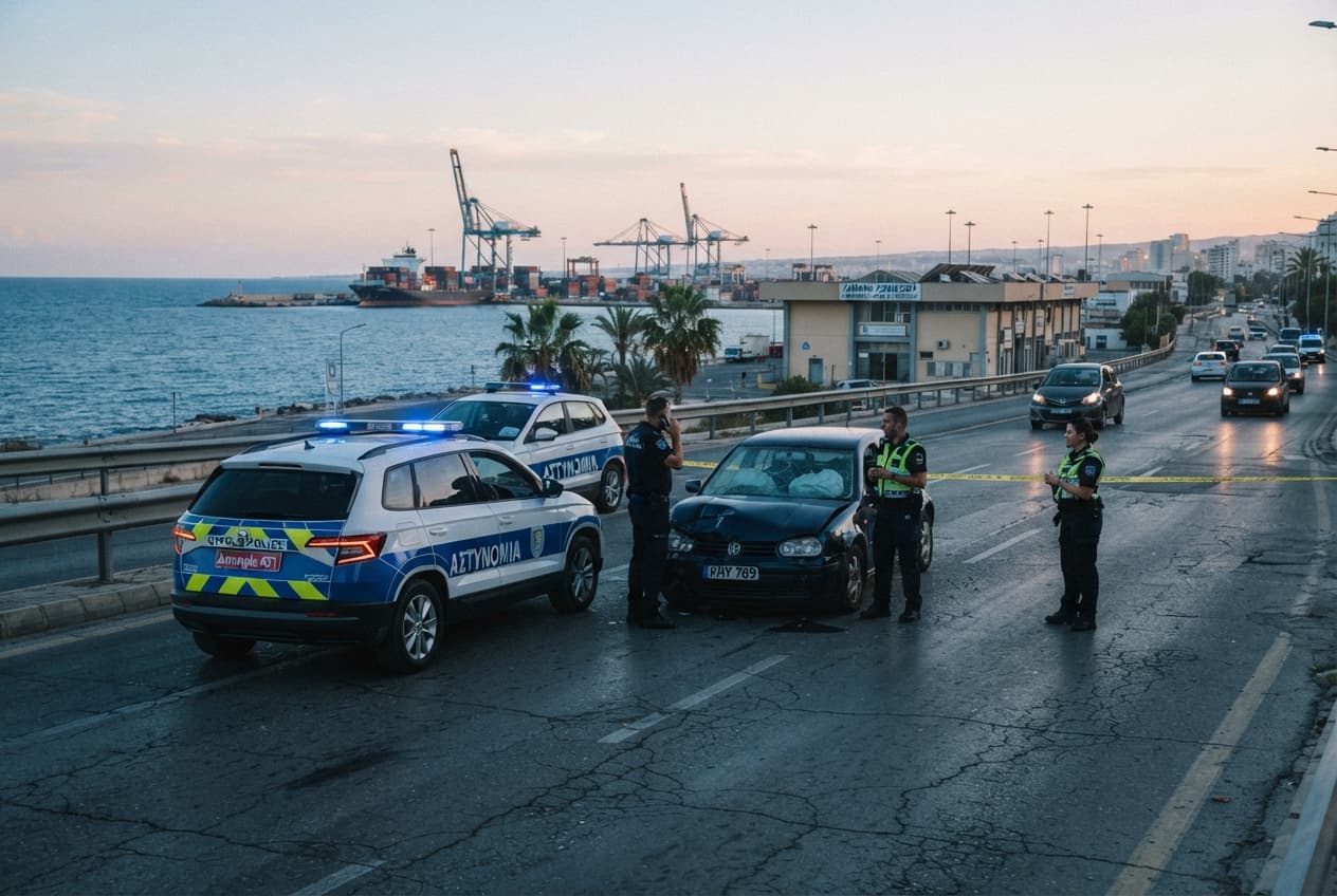 Limassol Police Chase: Wanted Domestic Violence Suspect Arrested After Crash and Warning Shots Limassol Police Chase: Wanted Domestic Violence Suspect Arrested After Crash and Warning Shots