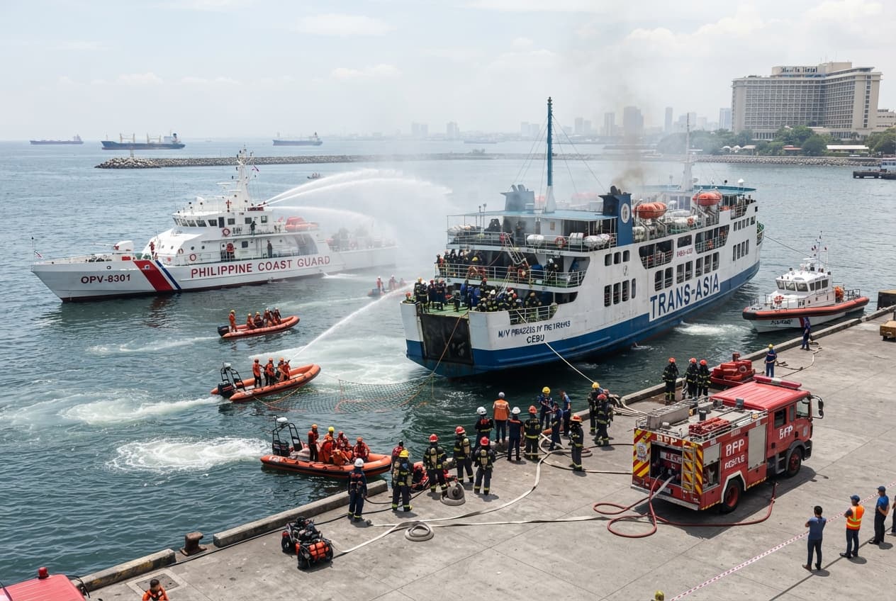 Ferry Engine Fire: One Dead and Several Hospitalized Following Disaster Off Philippine Coast Ferry Engine Fire: One Dead and Several Hospitalized Following Disaster Off Philippine Coast