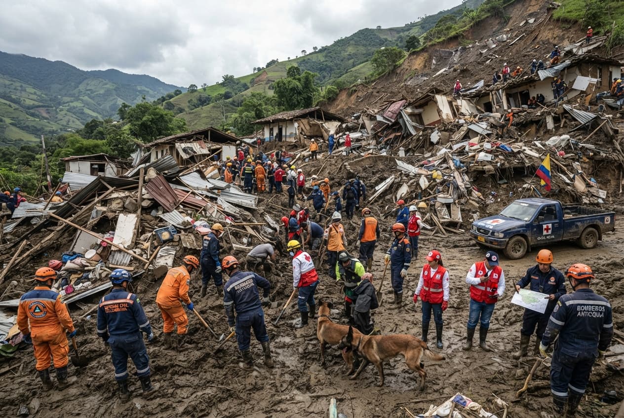 Flash Floods Strike Colombia: Seven Dead After Sudden Mudslides Sweep Away Rural Homes in Antioquia Flash Floods Strike Colombia: Seven Dead After Sudden Mudslides Sweep Away Rural Homes in Antioquia