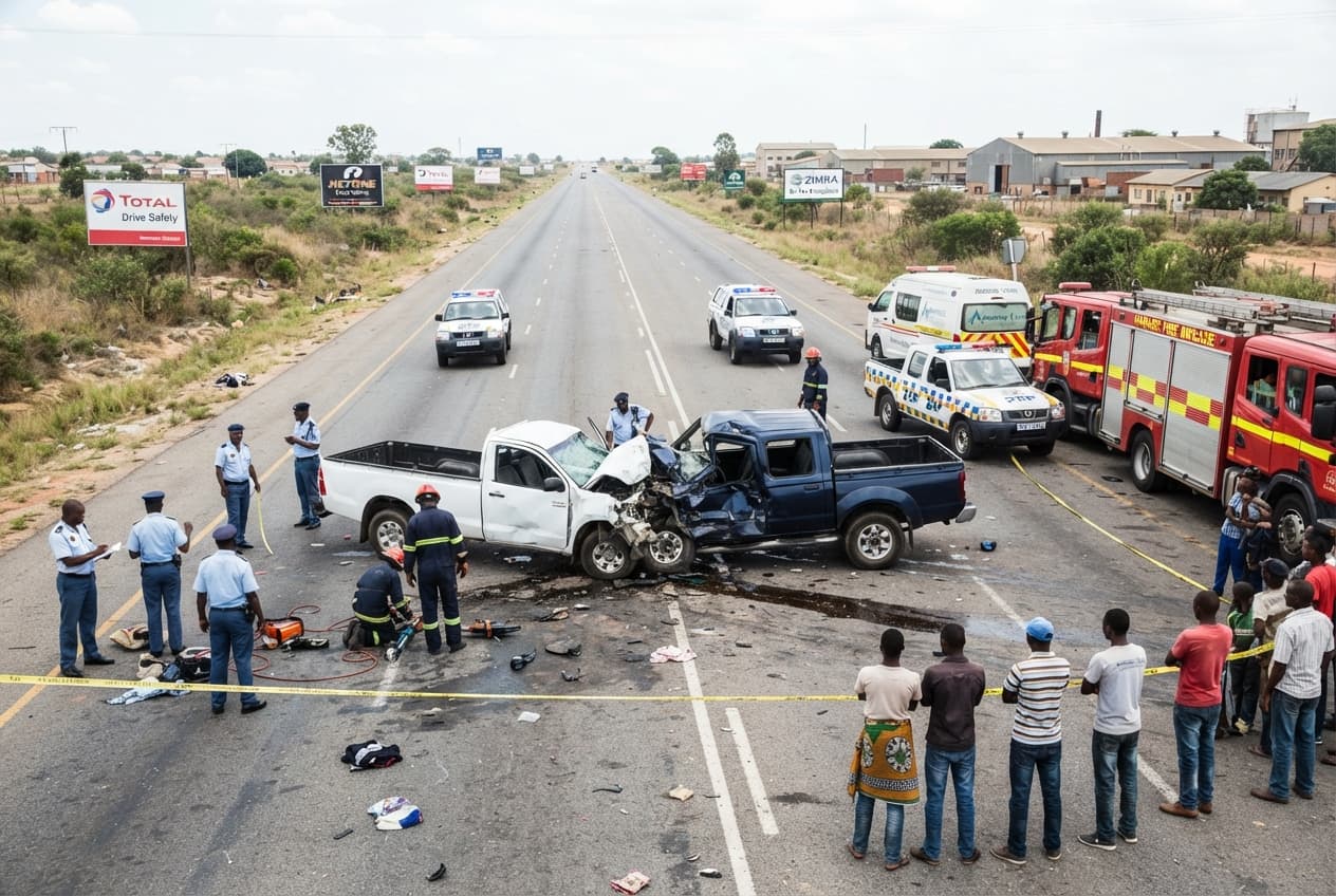 Zimbabwe, Road Safety Crisis: Omnibus and Truck Head-On Crash Kills Seven Along Corridor Zimbabwe, Road Safety Crisis: Omnibus and Truck Head-On Crash Kills Seven Along Corridor