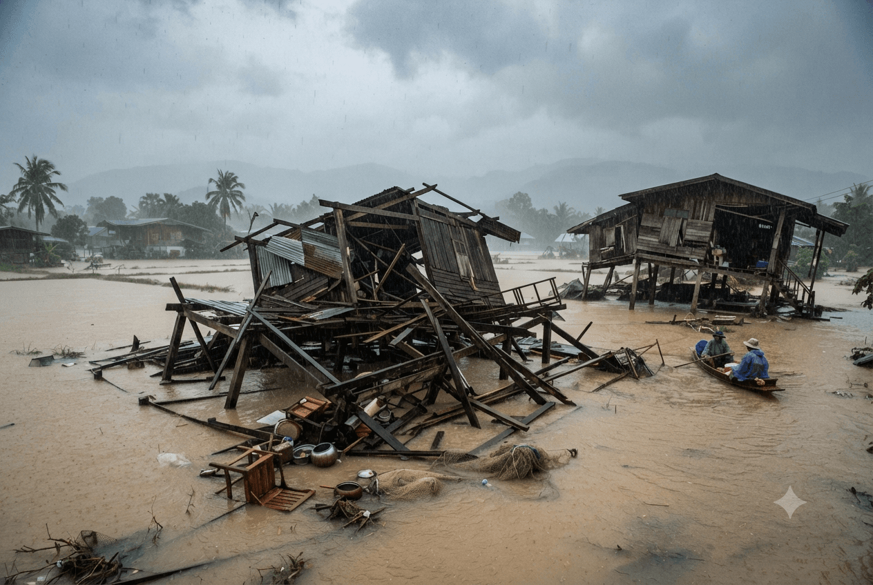 Nakhon Si Thammarat Tragedy: One Fatality Reported After Monsoon Rains Trigger Fatal House Collapse Nakhon Si Thammarat Tragedy: One Fatality Reported After Monsoon Rains Trigger Fatal House Collapse