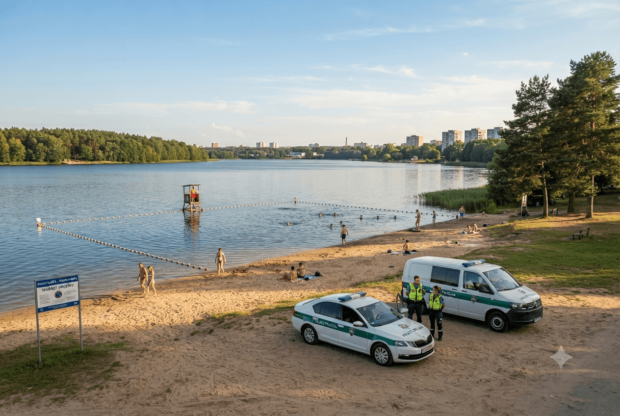 Water Safety Crisis: Two Swimmers Perish in Lake Accident Within Riga City Limits Today Water Safety Crisis: Two Swimmers Perish in Lake Accident Within Riga City Limits Today