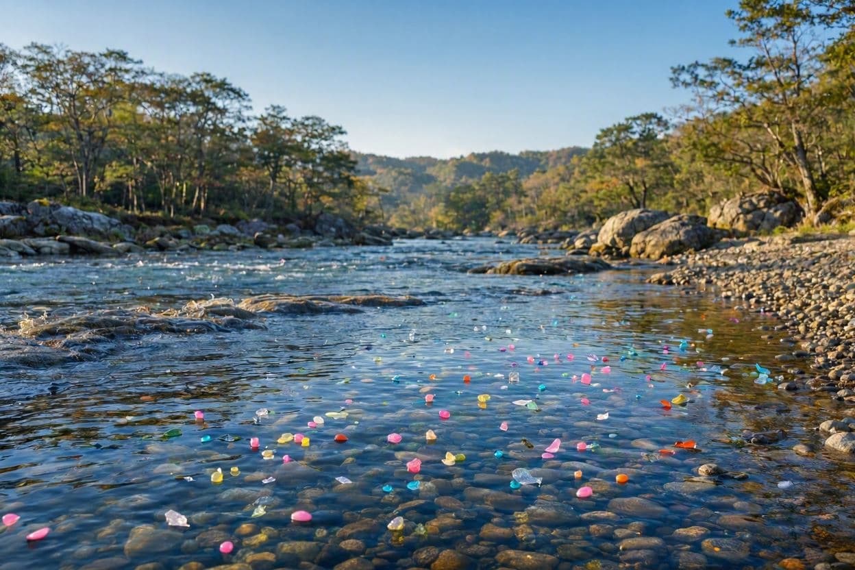 Protecting salmon by tracking microplastic flows. Protecting salmon by tracking microplastic flows.