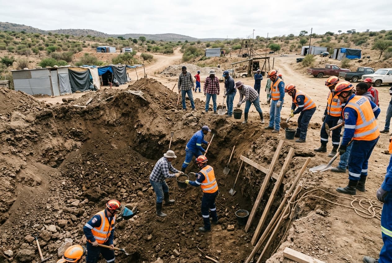 Mine Collapse in Eastern Uganda: Five Dead as Rescue Operations Continue Under Heavy Rain Mine Collapse in Eastern Uganda: Five Dead as Rescue Operations Continue Under Heavy Rain