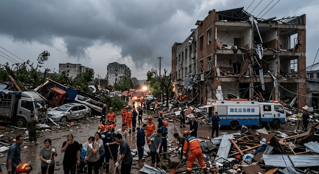 8 Dead, 275 Injured After Severe Storms and Tornadoes Batter Central China 8 Dead, 275 Injured After Severe Storms and Tornadoes Batter Central China