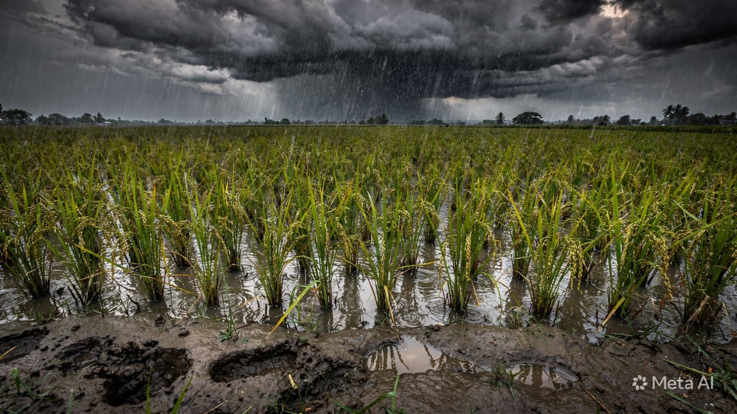 Bago Province Tragedy: One Farmer Dies Following Lightning Strike During Intense Monsoon Rain Storm Bago Province Tragedy: One Farmer Dies Following Lightning Strike During Intense Monsoon Rain Storm