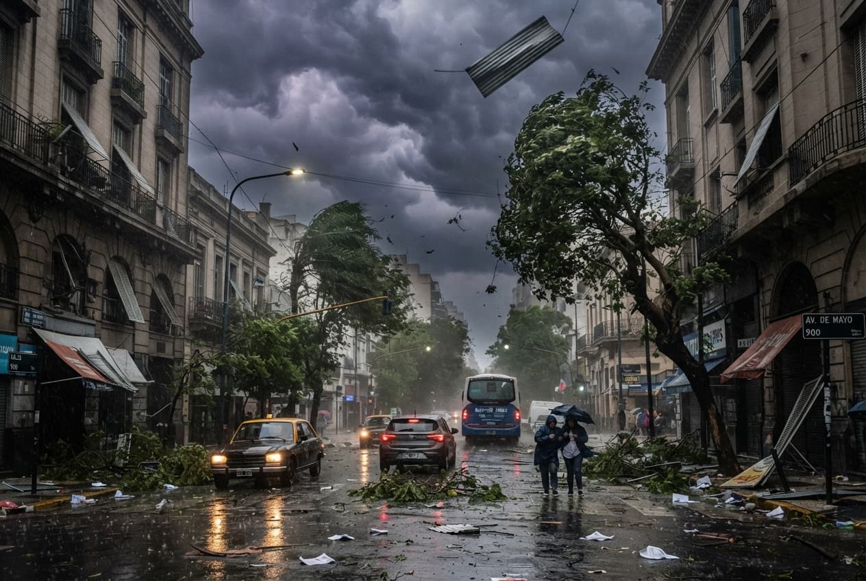 Severe Windstorm Catastrophe: Hurricane Force Gales Slam Buenos Aires Province Knocking Out Power Statewide Severe Windstorm Catastrophe: Hurricane Force Gales Slam Buenos Aires Province Knocking Out Power Statewide