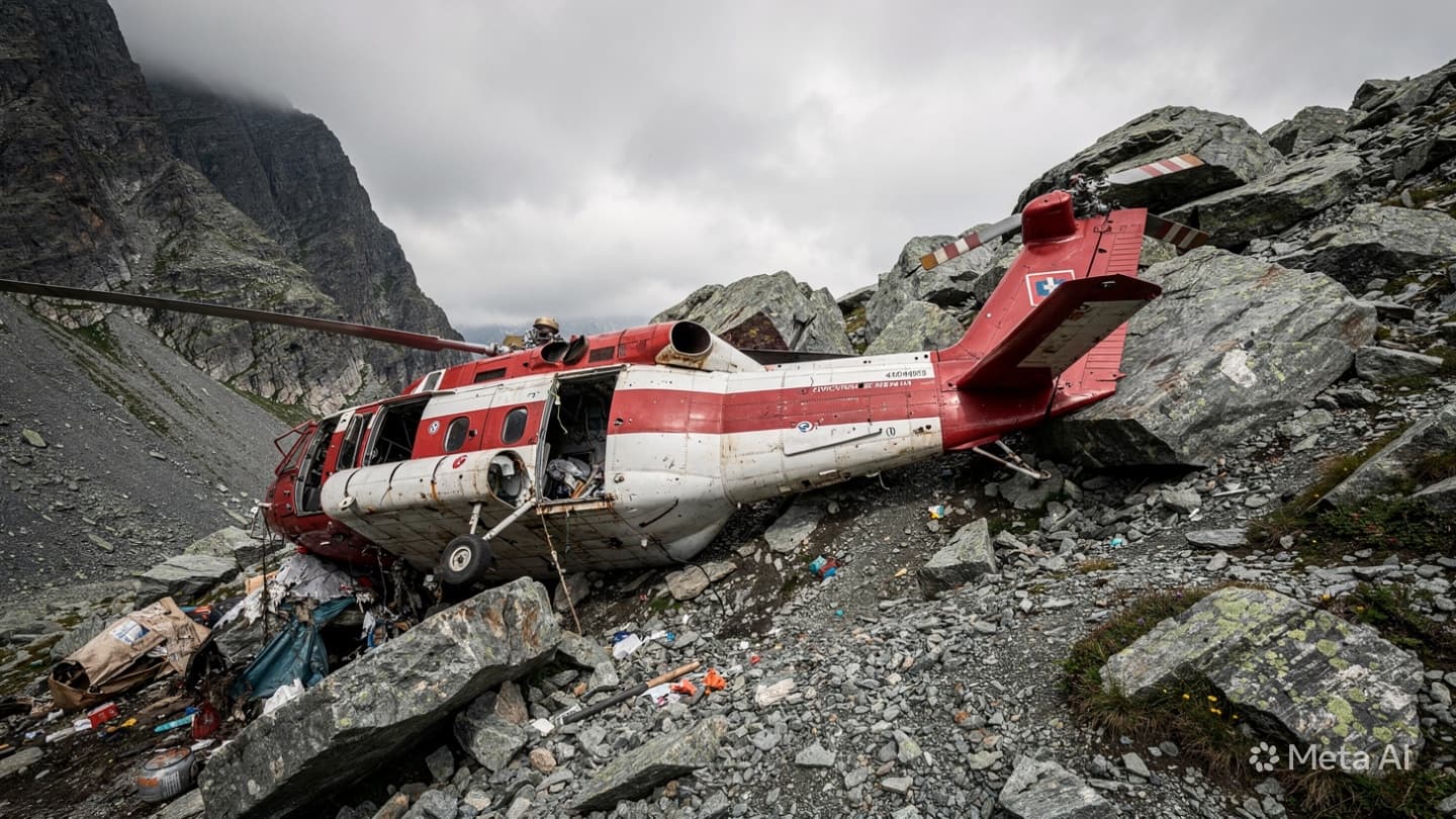 Canadian Mountain Air Disaster: Medical Transport Helicopter Crashes in Remote Range, Four Dead Canadian Mountain Air Disaster: Medical Transport Helicopter Crashes in Remote Range, Four Dead