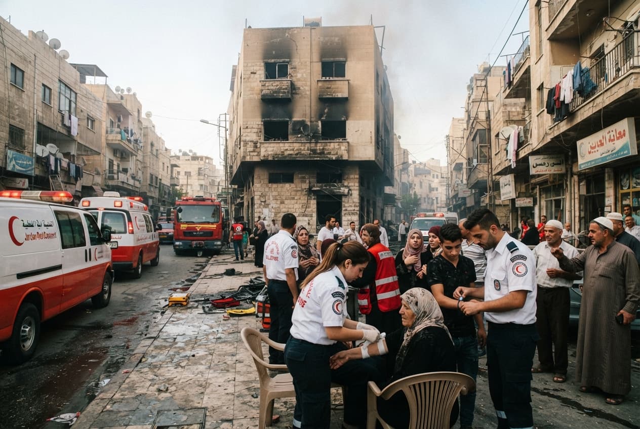 Irbid Residential Fire: Structural Tenement Blaze Traps Families and Leaves Multiple Casualties Behind Irbid Residential Fire: Structural Tenement Blaze Traps Families and Leaves Multiple Casualties Behind